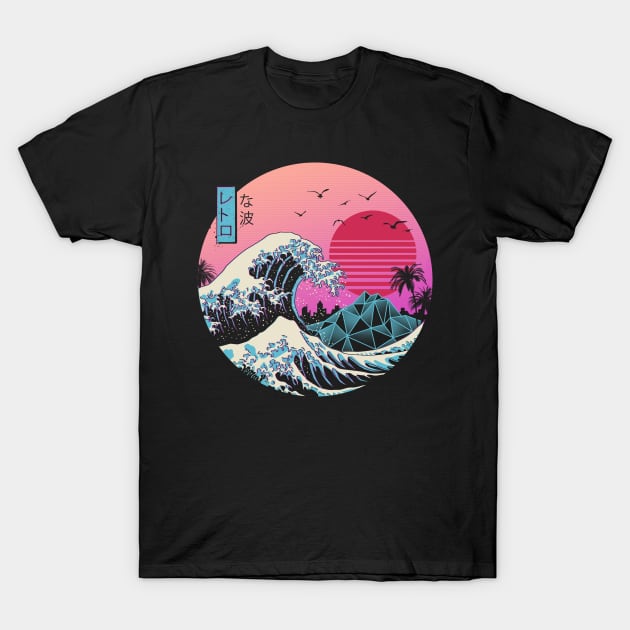 The Great Retro Wave T-Shirt by Vincent Trinidad Art